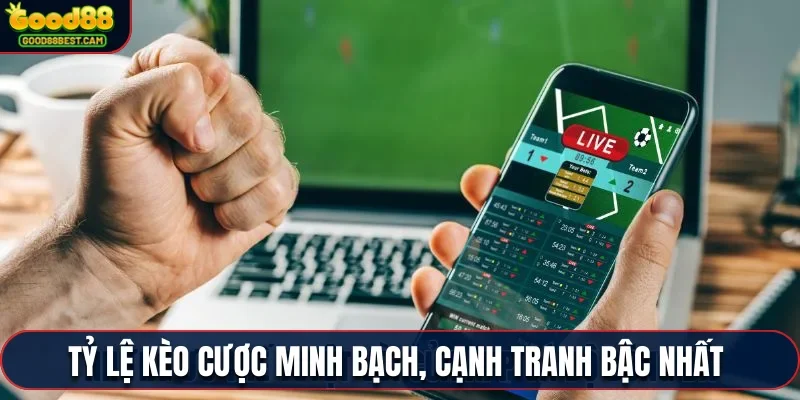 Tỷ lệ kèo cược minh bạch, cạnh tranh bậc nhất thị trường